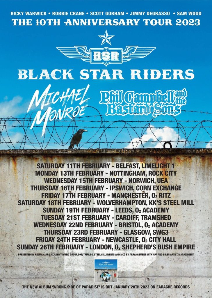 Black Star Riders, Michael Monroe, Phil Campbell and the Bastard Sons Live at The Tramshed, Cardiff
