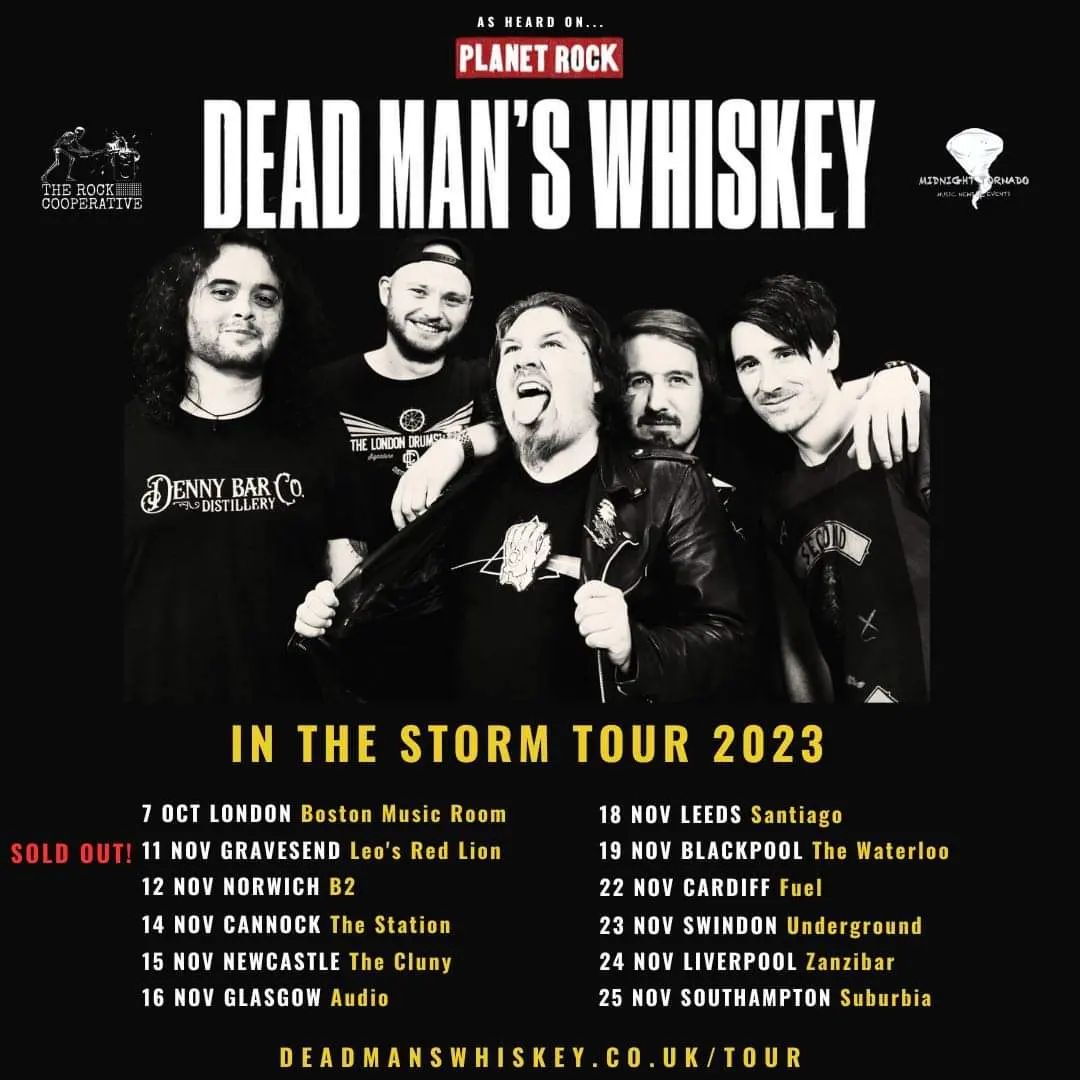 Dead Man’s Whiskey UK Tour Dates
