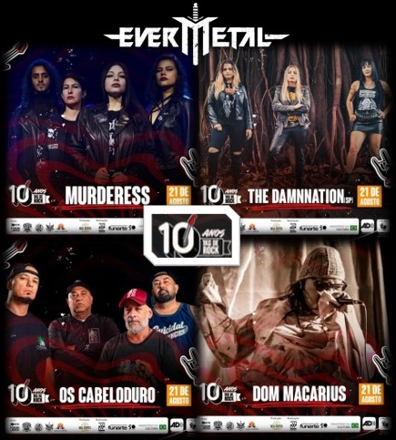 1kg de Rock – Murderess, The Damnnation, Os Cabeloduro and Dom Macarius