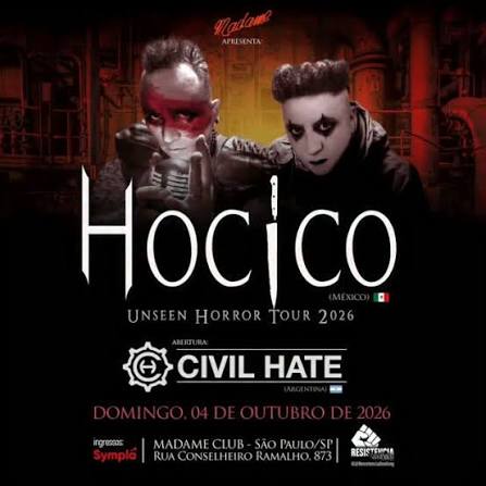 Hocico – Unseen Horror Tour 2026 Live